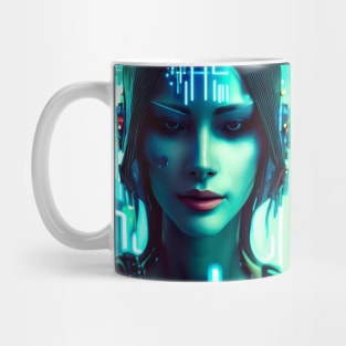 Cyberpunk Hotties (23) - Beautiful Sci fi Women Mug